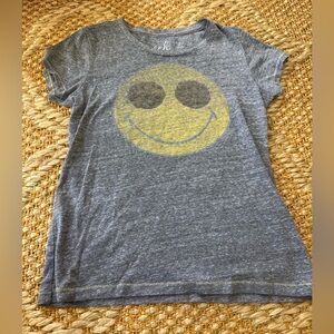Peek Kids Gray Smiley Face Tee - So Soft!